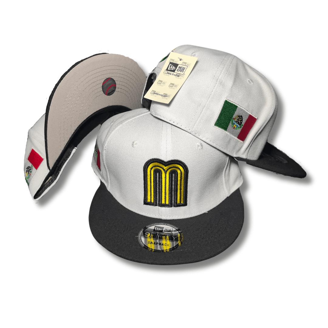 New Era 59Fifty Mexico World Baseball Classic Hat White, Black – Snapback Cap